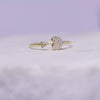 Heart Silver Open Ring