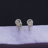 Silver Luminescent Stud Earrings