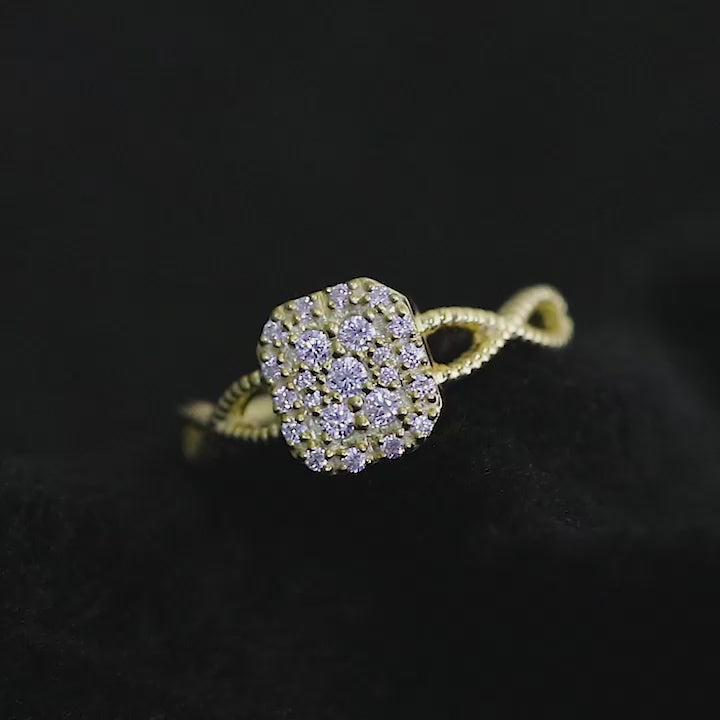 Sparkling 925 Silver Ring