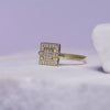 Square Shaped Silver Ring