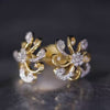 Silver Swirls Stud Earrings