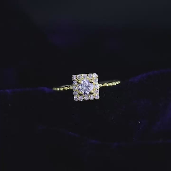 Solitaire Silver Ring