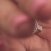 Halo Solitaire Lab Diamond Ring