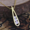 Silver Droplet Pendant Necklace