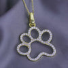 Paw Silver Pendant Necklace