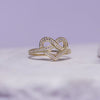 Infinite Heart Shape Silver Ring