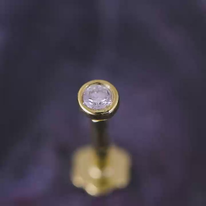 Single Diamond Nose Pin