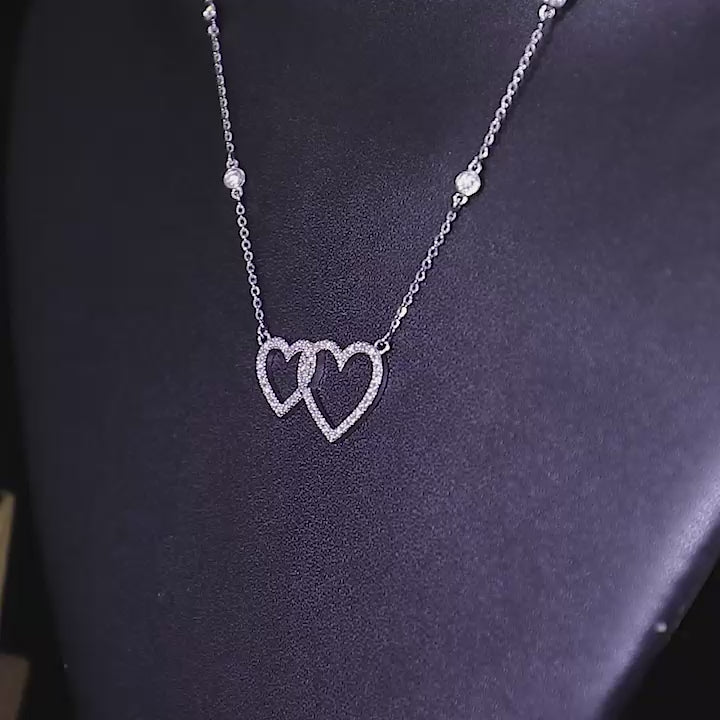 Diamond Gold Station Necklace