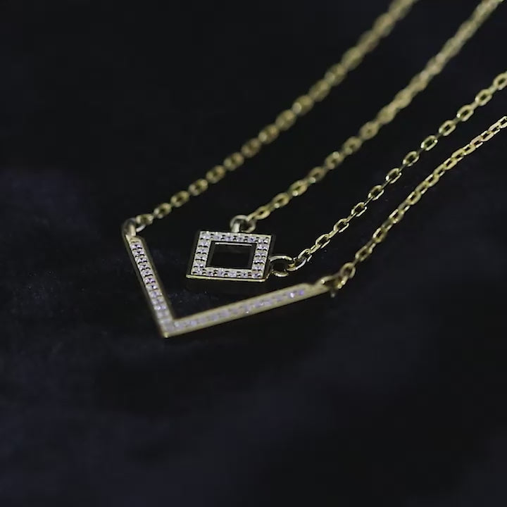 Two Layer Silver Necklace