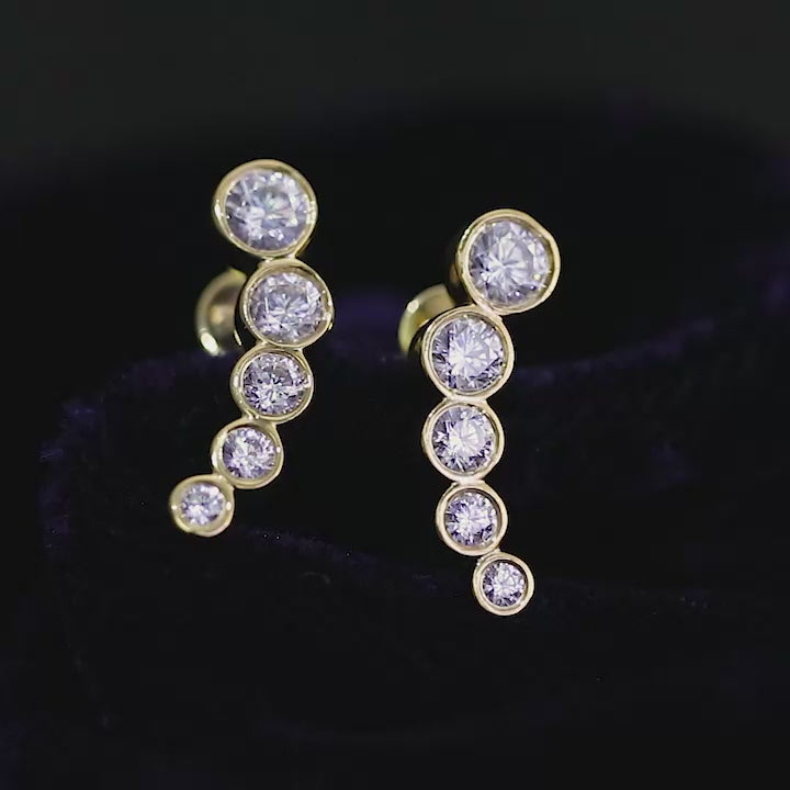 Modern Design Silver Stud Earring