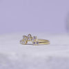 Sparkling crown silver ring