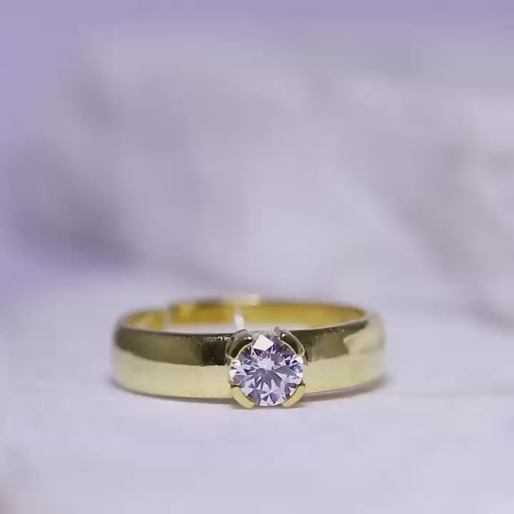Solitaire 925 Silver Band