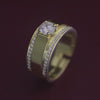 Solitaire Silver Men's Ring