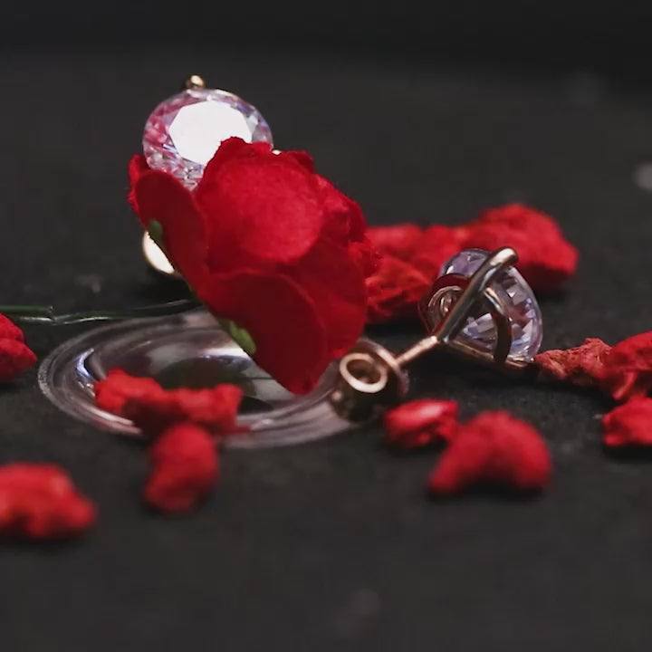 Solitaire Silver Stud Earrings