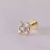 Round Design Diamond Nose Pin