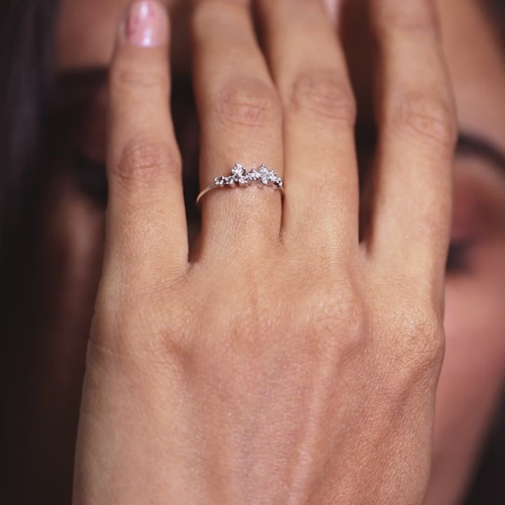 Cocktail Silver Ring