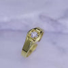Solitaire Men's Silver Ring
