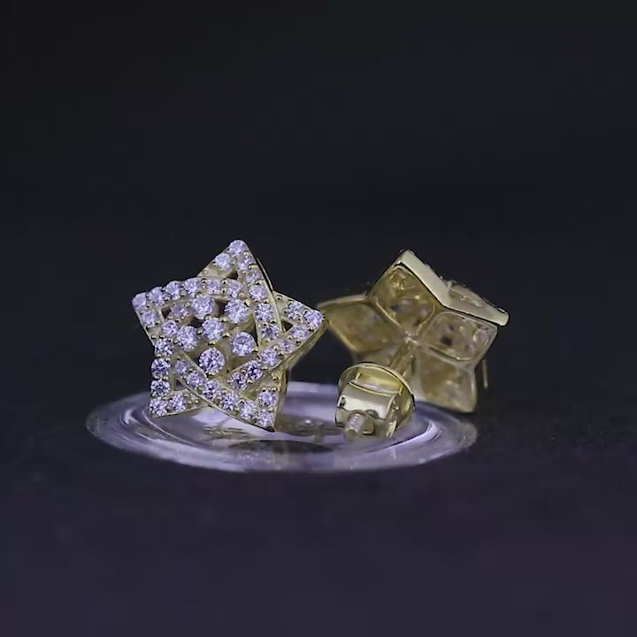 Star Silver Stud Earring