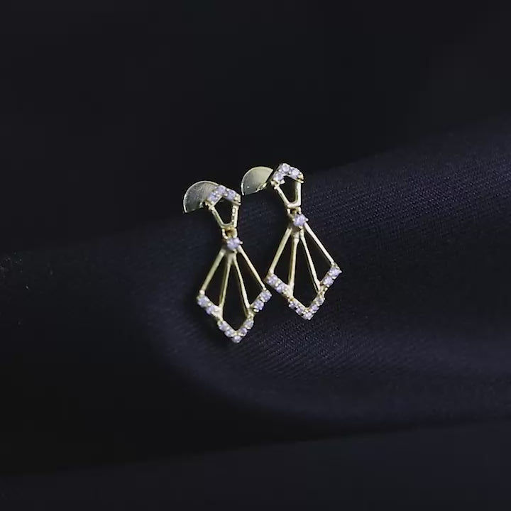 Dangle Drops Silver Earrings