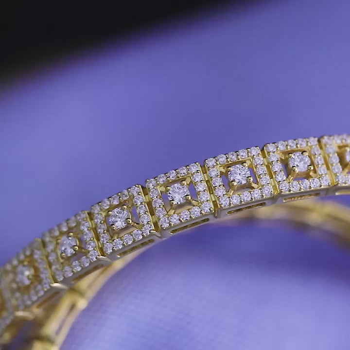 Round Silver Bangle