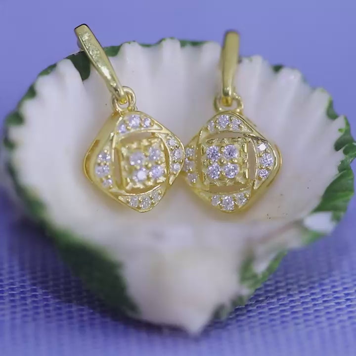 Silver Drop Earrings