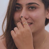 Stylish Heart Silver Ring